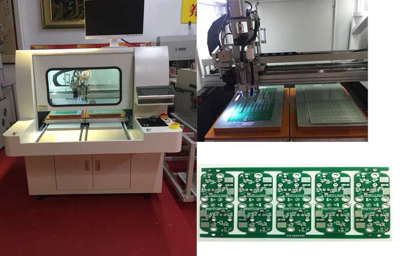 PCB Depaneling Automatic Tool Blade Change System Large Twin Table