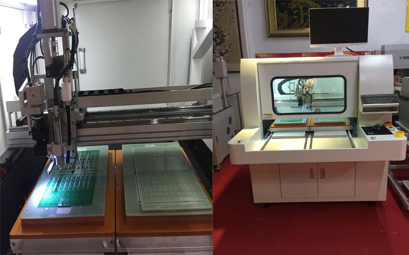 High Driving Speed 1000mm/ sec Twin Table PCB Router