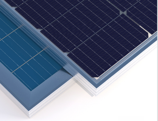 166mm 144Cells PV Solar Module Double glass bifacial